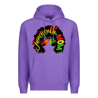 Purple juneteenth mom Premium Hoodie - CowGirlArtShop