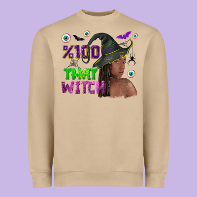 100 That Witch Heavyweight Sweatshirt Designed By Nancycooperartshop