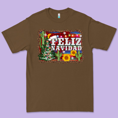 Feliz Navidad Premium Tee Designed By Adodesignshop
