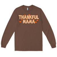 Chestnut Thankful Mama Long Sleeve Tee - MaliasSmallBusiness