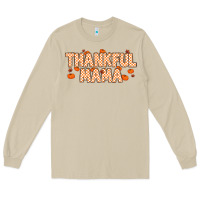 Mushroom Thankful Mama Long Sleeve Tee - MaliasSmallBusiness