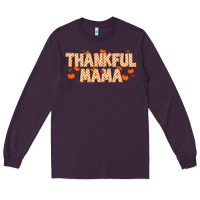 Plum Thankful Mama Long Sleeve Tee - MaliasSmallBusiness