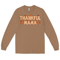 Toasted Coconut Thankful Mama Long Sleeve Tee - MaliasSmallBusiness