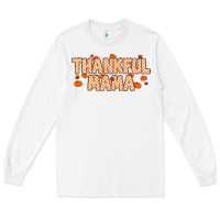 White Thankful Mama Long Sleeve Tee - MaliasSmallBusiness