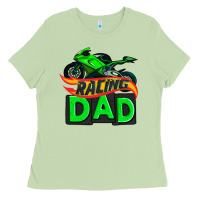 Matcha racing dad with racing motorcycle Ladies Tee - AdoDesignShop