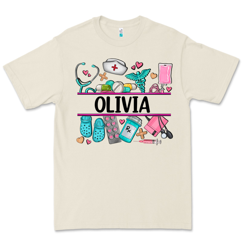 Nurse Elements With Costom Name Premium Tee by AdoDesignShop | Teevron