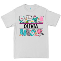 Dove Grey nurse elements with costom name Premium Tee - AdoDesignShop