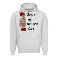 Dove Grey just a girl who loves sloths Zipper Hoodie - Bettercallsaul