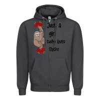 Smoke just a girl who loves sloths Zipper Hoodie - Bettercallsaul