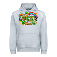 Heather Grey one lucky nurse Urban Hoodie - FaDigitalArtStudio