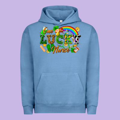 One Lucky Nurse Urban Hoodie Designed By Fadigitalartstudio