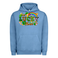 Pigment Pebble Blue one lucky nurse Urban Hoodie - FaDigitalArtStudio
