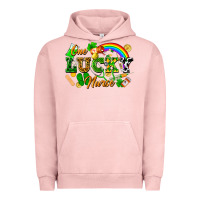 Pigment Salmon one lucky nurse Urban Hoodie - FaDigitalArtStudio