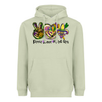 Matcha peace love mardi gras Heavyweight Hoodie - CowGirlArtShop