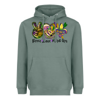 Sage peace love mardi gras Heavyweight Hoodie - CowGirlArtShop