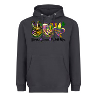 Smoke peace love mardi gras Heavyweight Hoodie - CowGirlArtShop