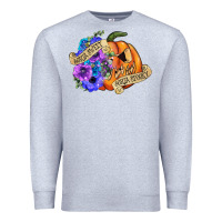 Heather Grey sorta sweet sorta spooky Premium Sweatshirt - CowGirlArtShop