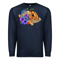 Navy sorta sweet sorta spooky Premium Sweatshirt - CowGirlArtShop