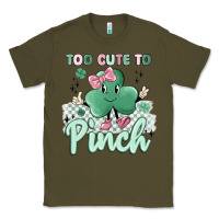 Army Green too cute to pinch Classic Tee - MaliasSmallBusiness