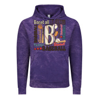Cloud Purple baseball Vintage Hoodie - MaliasSmallBusiness