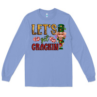 Colony Blue Let's get crackin Christmas Long Sleeve Tee - NancyCooperArtShop