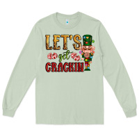 Matcha Let's get crackin Christmas Long Sleeve Tee - NancyCooperArtShop