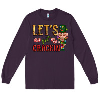 Plum Let's get crackin Christmas Long Sleeve Tee - NancyCooperArtShop