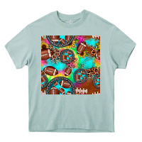 Arona football tie dye gemstone sunflower seamless pattern Heavy Core Tee - JahusDesignShop