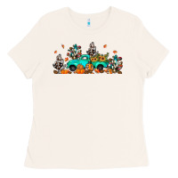 Bone fall cactus pumpkin truck Ladies Tee - JahusDesignShop