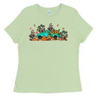 Matcha fall cactus pumpkin truck Ladies Tee - JahusDesignShop