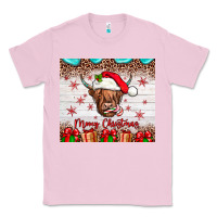 Bubblegum Pink merry christmas cow Classic Tee - JahusDesignShop