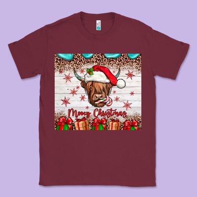 Merry Christmas Cow Classic Tee Designed By Jahusdesignshop