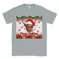 Heather Grey merry christmas cow Classic Tee - JahusDesignShop