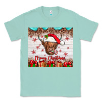 Seafoam merry christmas cow Classic Tee - JahusDesignShop
