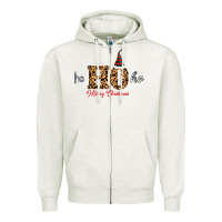 Oatmeal Heather Ho Ho Ho Merry Christmas Zipper Hoodie - Bettercallsaul