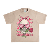 French Oak valentine's day skull Urban Heavy Tee - MaliasSmallBusiness