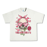 Pistachio valentine's day skull Urban Heavy Tee - MaliasSmallBusiness