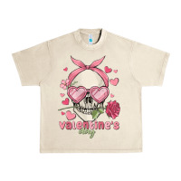 Sandshell valentine's day skull Urban Heavy Tee - MaliasSmallBusiness