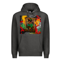 Charcoal Heather juneteenth black woman fashion girl Premium Hoodie - CowGirlArtShop