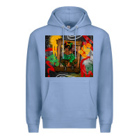 Colony Blue juneteenth black woman fashion girl Premium Hoodie - CowGirlArtShop
