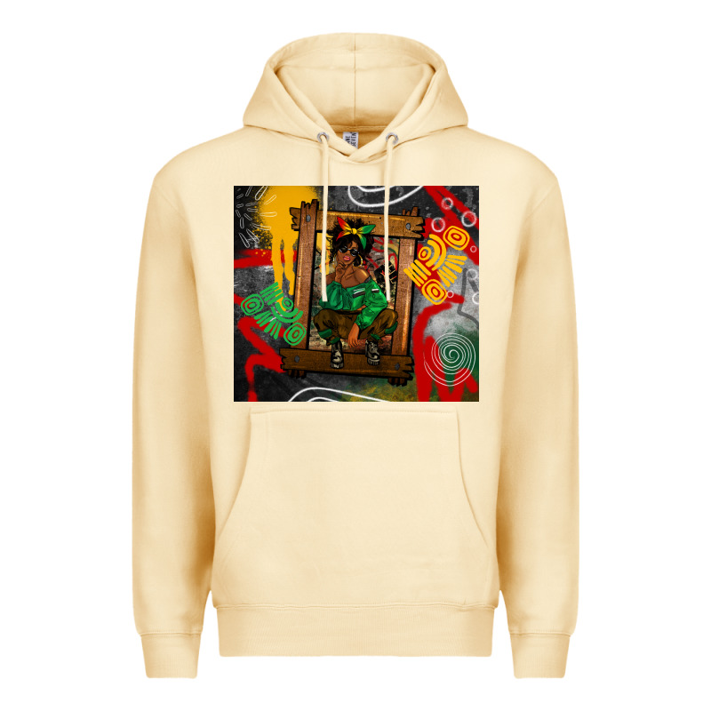 Juneteenth Black Woman Fashion Girl Premium Hoodie by CowGirlArtShop | Teevron