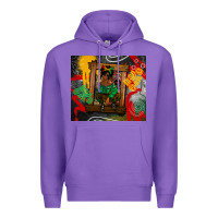 Purple juneteenth black woman fashion girl Premium Hoodie - CowGirlArtShop