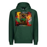 Sports Green juneteenth black woman fashion girl Premium Hoodie - CowGirlArtShop