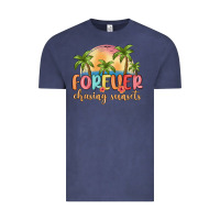 Vintage Denim forever chasing sunsets Vintage Tee - MaliasSmallBusiness