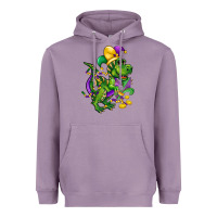 Mardi Gras Trex Heavyweight Hoodie | Teevron