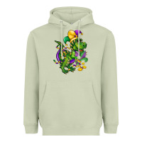 Matcha mardi gras trex Heavyweight Hoodie - CowGirlArtShop