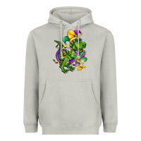 Moon Dust mardi gras trex Heavyweight Hoodie - CowGirlArtShop