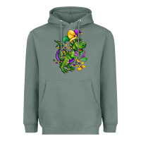 Sage mardi gras trex Heavyweight Hoodie - CowGirlArtShop
