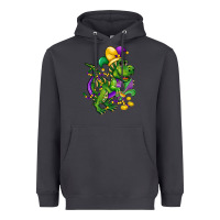 Smoke mardi gras trex Heavyweight Hoodie - CowGirlArtShop