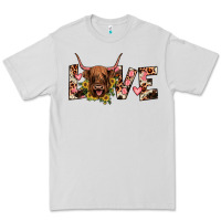 Dove Grey highland cow love Premium Tee - JahusDesignShop